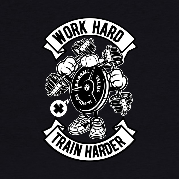 Work Hard Train Harder - Gym Workout by Scipio